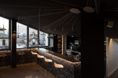Sistema de lámparas para cafetería