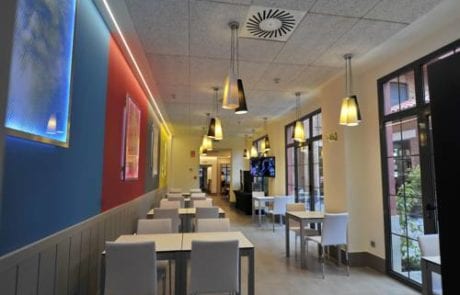 instalación de luz en hotel