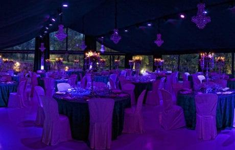 sistema de luces para evento nocturno